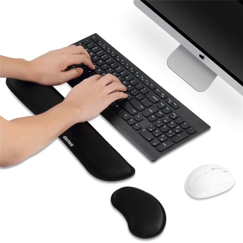 Keyboard Wrist Rest Pad & Mouse Wrist Rest Support for Gaming Computer Laptop, Memory Foam Set for Easy Typing & Relief Getting Hand Hurt and Carpal