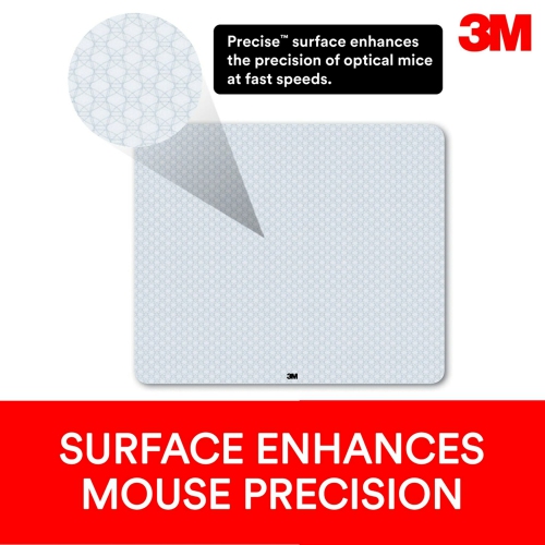 Precise Gaming Mouse Pad, 13" x 11", Enhances Optical Mice at Fast Speeds, Extends Battery Life of Mice up to 50%