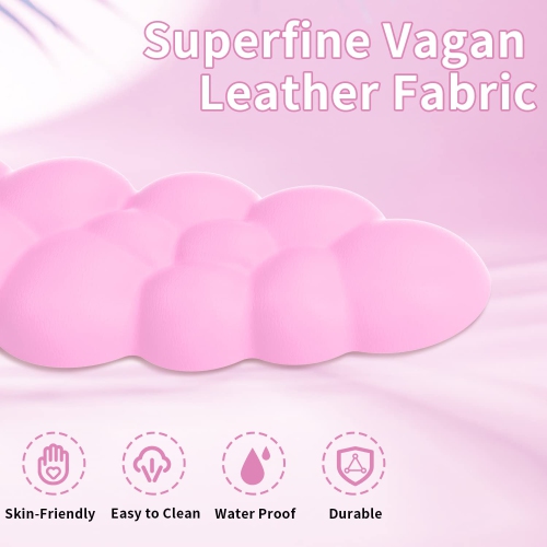 Cloud Keyboard Wrist Rest, Soft Leather Memory Foam Wrist Support/Cushion for Easy Typing and Pain Relief, Egronomic Anti-Slip Computer Palm Rest for