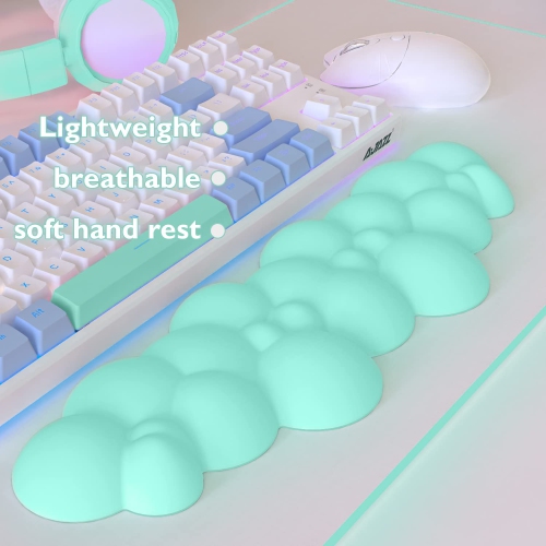 Gaming Keyboard Wrist Rest Pad,Memory Foam Keyboard Palm Rest, Ergonomic Hand Rest,Wrist Rest for Computer Keyboard,Laptop,Mac,Lightweight for Easy