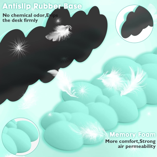 Gaming Keyboard Wrist Rest Pad,Memory Foam Keyboard Palm Rest, Ergonomic Hand Rest,Wrist Rest for Computer Keyboard,Laptop,Mac,Lightweight for Easy