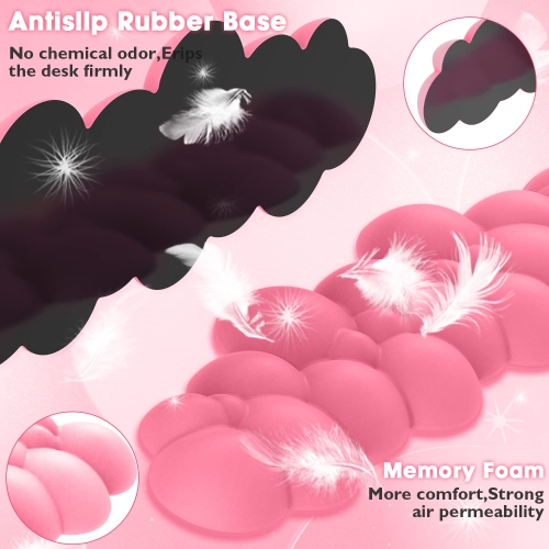 Gaming Keyboard Wrist Rest Pad,Memory Foam Keyboard Palm Rest, Ergonomic Hand Rest,Wrist Rest for Computer Keyboard,Laptop,Mac,Lightweight for Easy