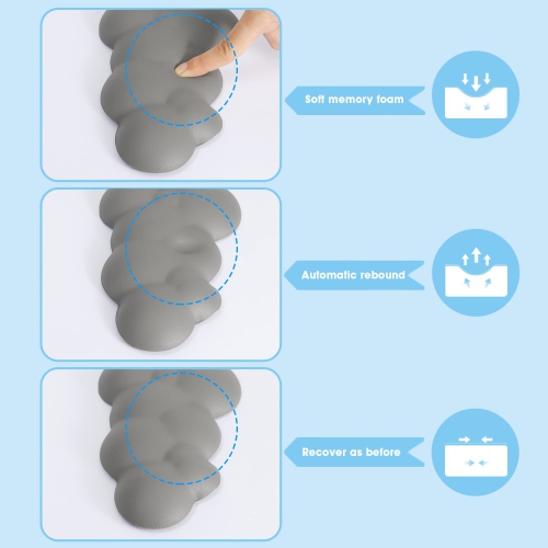 Gaming Keyboard Wrist Rest Pad,Memory Foam Keyboard Palm Rest, Ergonomic Hand Rest,Wrist Rest for Computer Keyboard,Laptop,Mac,Lightweight for Easy