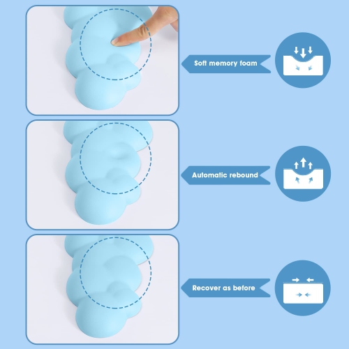 Gaming Keyboard Wrist Rest Pad,Memory Foam Keyboard Palm Rest, Ergonomic Hand Rest,Wrist Rest for Computer Keyboard,Laptop,Mac,Lightweight for Easy