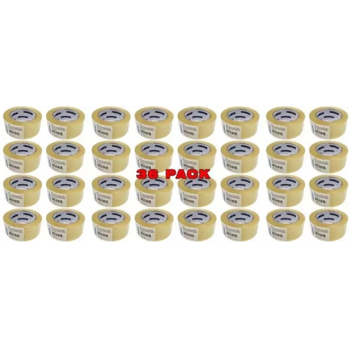 Prograde 50 Microns All Weather Clear Packing Tape - 1.88" X 120.3 Yards - 36 Pack