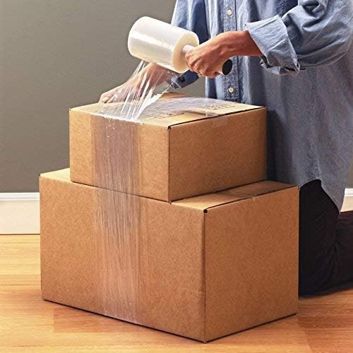 Prograde 12 Pack - 5" X 1000' Roll - 80 Gauge Thick, Mini Stretch Packing Wrap With Handle For Pallet Wrap, Moving Supplies, Industrial Strength -