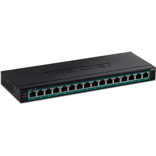 TRENDNET  16-Port Gigabit Poe+ Switch - (Tpe-Tg160H)