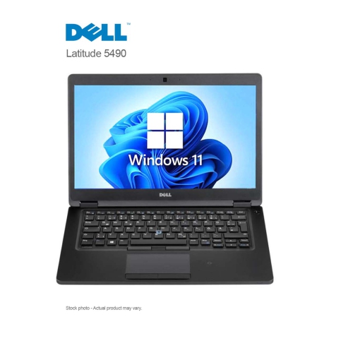 DELL  Latitude 5490 Core I5-8350U, 16GB, 512 GB M.2, 14″ Fhd 1920 X 1080, Webcam, HDMI, Type-C, Win 11 Pro - Refurbished (Good)