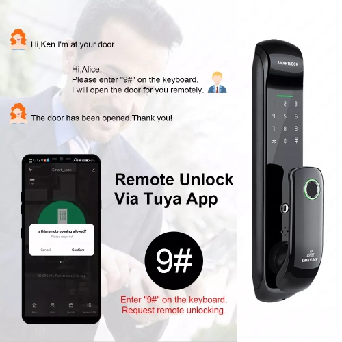 ISPEKTRUM iSM08 Biometric Smart Door Lock with Keypad Keyless Entry Fingerprint Door Handlesets, Passcodes, Keys Unlock for Home, Apartment, Office,