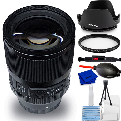 SIGMA  50MM F/1.4 Dg Dn Art Lens (Sony E) 315965 - 7PC Accessory Bundle