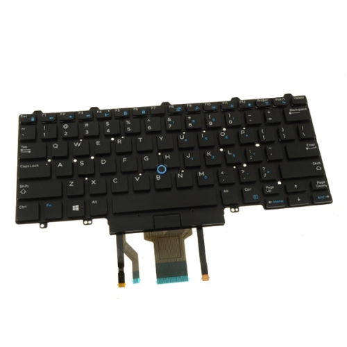 New Dell Latitude E7450 E7470 US English Backlit Keyboard Dual Point