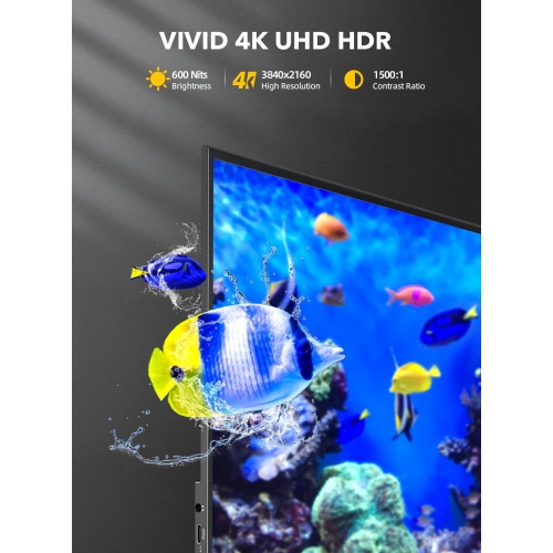 Refurbished Excellent UPERFECT Portable Monitor 4K UHD 15.6" IPS Screen, 100% Adobe sRGB