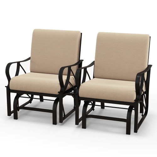 metal patio glider chair