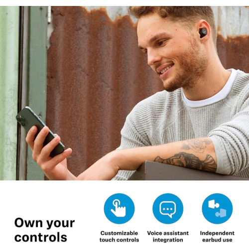 Écouteurs boutons sans fil autonomes CX plus de Sennheiser - Noir - remis à neuf