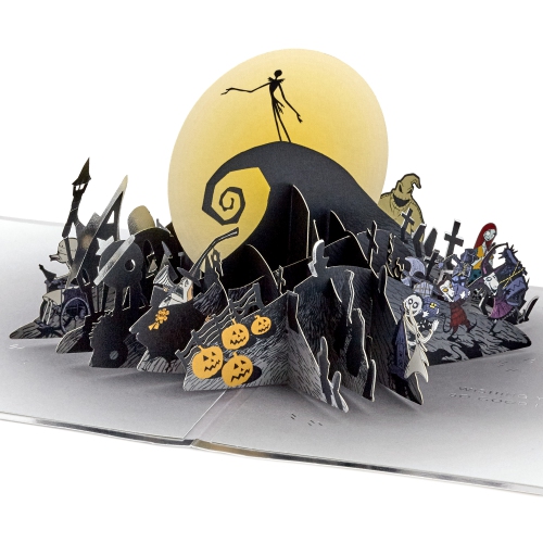 HALLMARK  Signature Paper Wonder Nightmare Before Christmas Pop Up Birthday Card, Christmas Card (Happy Nightmares)