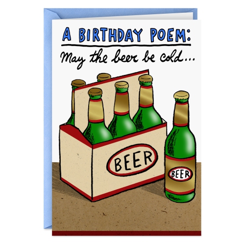 HALLMARK  Shoebox Funny Birthday Card (Cold Beers)