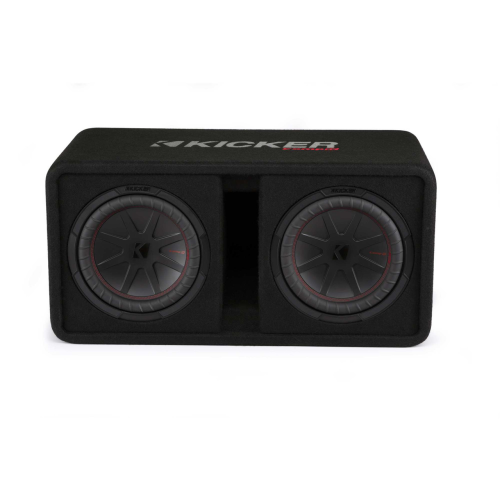 Kicker 48DCWR102 CompR 10"(25cm) dual subwoofers in vented encl, 2ohm, RoHS Compliant