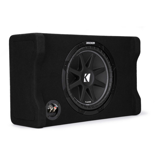 Kicker 48CDF124 Comp 12" Subwoofer in Down Firing Encl, 4-Ohm; RoHS Compliant
