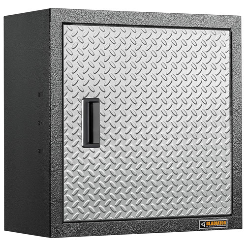 Gladiator 24 Premier Wall GearBox Steel Cabinet - Silver Tread