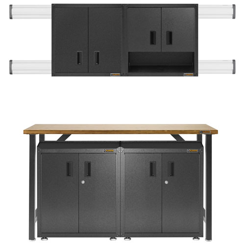 Gladiator Heavy-Duty Steel Modular Cabinet (GAGB28FDESG) - Hammered Granite