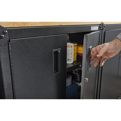 Gladiator Heavy-Duty Steel Modular Cabinet (GAGB28FDESG) - Hammered Granite