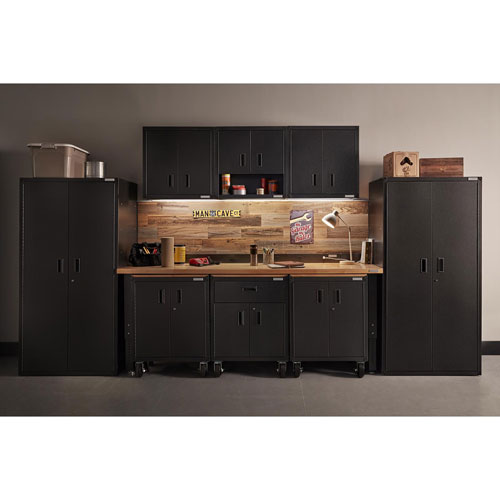 Gladiator Heavy-Duty Steel Modular Cabinet (GAGB28FDESG) - Hammered Granite