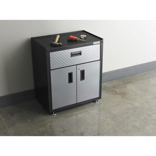 Gladiator Wall GearBox Steel Cabinet - Silver Tread