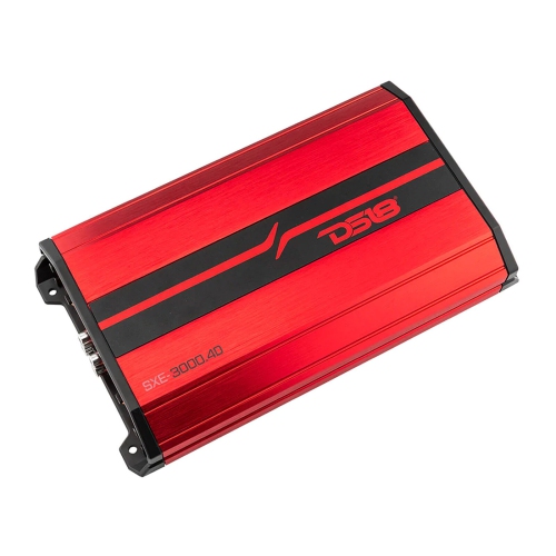 DS18  Sxe-3000.4D/rd 4-Channel 3000W Peak Class-D Full Range Car Amplifier (Red)