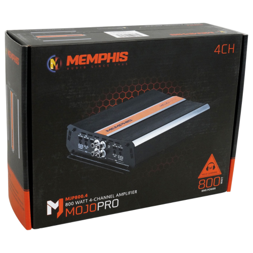 Memphis Audio MJP800.4 800W RMS 4-Channel Class-D 2-Ohm Stable Car Amplifier
