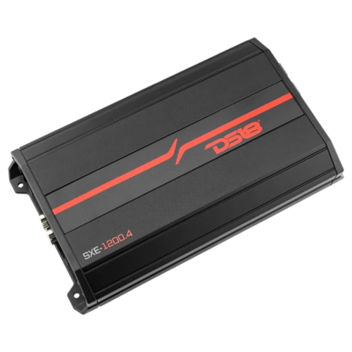DS18 SXE-1200.4/BK 1200W Peak 4-Channel Class-A/B Full-Range Car Audio Amplifier