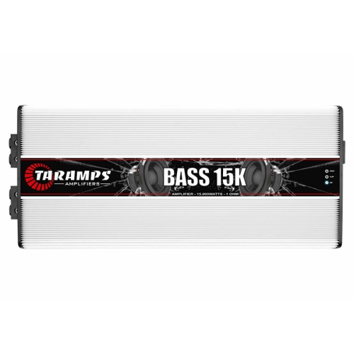 Taramps BASS 15K 1-CH Monoblock 15000W RMS 1-Ohm Class-D Car Audio Amplifier