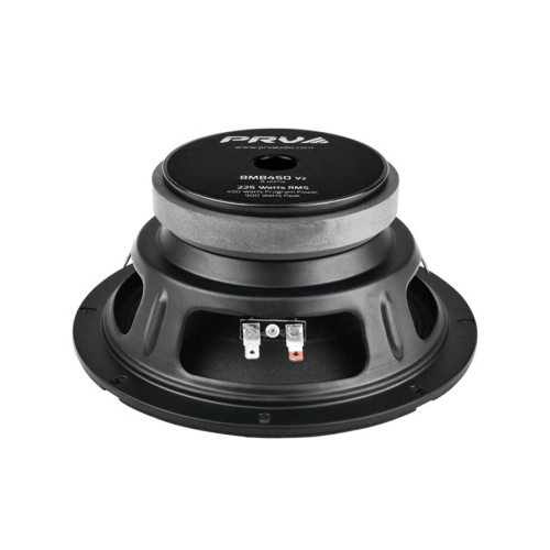 PRV Audio 8MB450 V2 8" 450W Program Power 8-Ohms Car Audio Midbass Loudspeaker