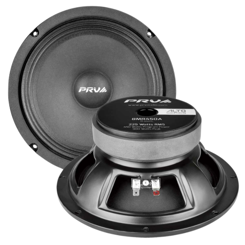PRV Audio 8MR450A 8" 450W Program Power 8-Ohms Car Audio Midrange Loudspeaker