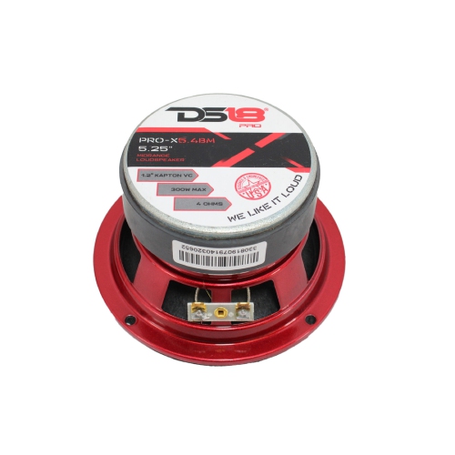 DS18 PRO-X5.4BM 5.25" 300W Max 4-Ohm Stereo Car Audio Mid-Range Loudspeaker