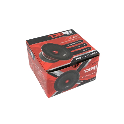 DS18 PRO-X5.4BM 5.25" 300W Max 4-Ohm Stereo Car Audio Mid-Range Loudspeaker