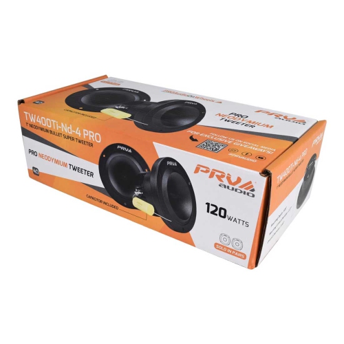PRV Audio TW400TI-ND-4 PRO 1" 240W Max 4-Ohms Neodymium Bullet Super Tweeter