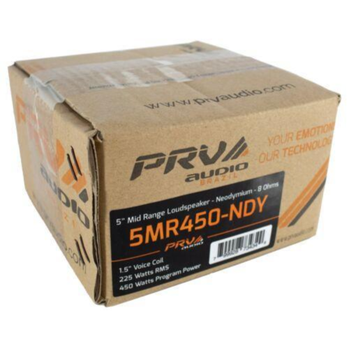PRV Audio 5MR450-NDY 5" 450W 8-Ohms Car Audio Neodymium Midrange Loudspeaker