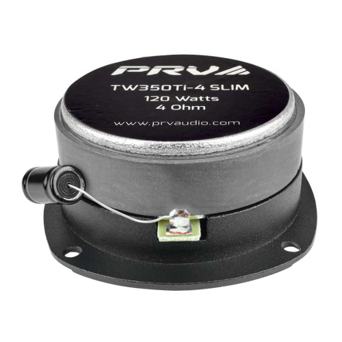 Haut-parleurs d'aigus PRV Audio TW350Ti-4, 3,5 po, puissance de crête 240&nbsp;W, 4 ohms pour l'auto, super haut-parleurs d'aigus