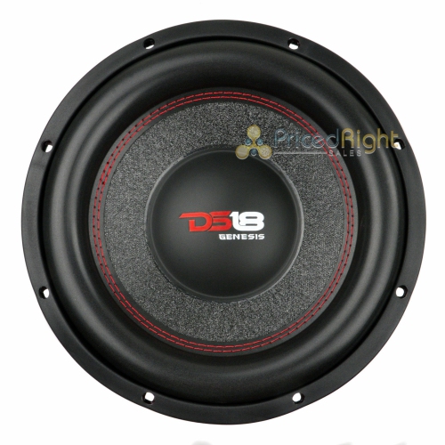 DS18 GEN-X104D 10" Inch Subwoofer 800 Watts Max Dual 4 Ohm Bass Sub Woofer Speaker