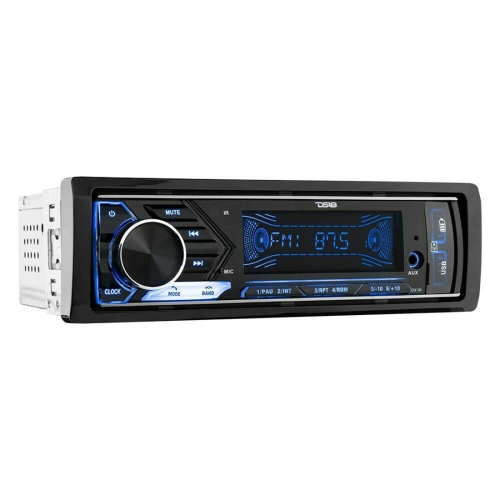 DS18 SDX1M 1-DIN Car Stereo In-Dash Mechless Digital Media Bluetooth Receiver