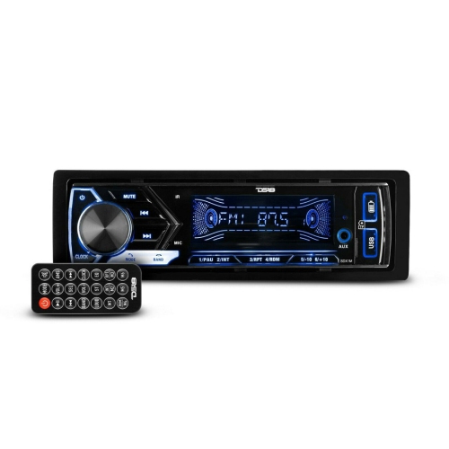 DS18 SDX1M 1-DIN Car Stereo In-Dash Mechless Digital Media Bluetooth Receiver