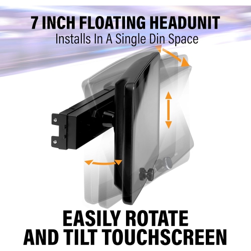 Récepteur multimédia numérique à écran tactile 1 DIN de 7 po P70CPA-F de Planet Audio