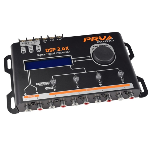 PRV AUDIO  Dsp 2.4X 4-Channel Crossover & Eq Car Audio Digital Signal Processor