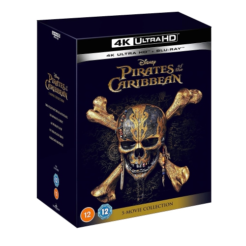 Disney's Pirates of the Caribbean Parts 1-5 [4K UHD + Blu-ray] Limited Edition Steelbook Collection