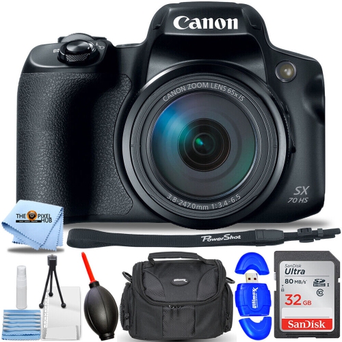 CANON  Powershot Sx70 Hs Digital Camera 3071C001 - Essential 32GB Bundle