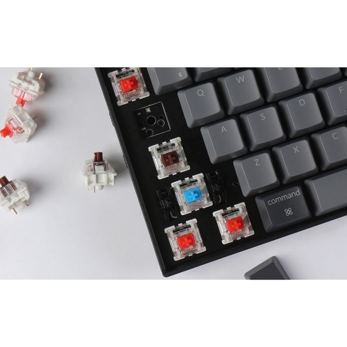 Keychron K10 Hotswap RGB - Black - Wireless - Aluminum Frame - Gateron Pro Red - Full Size