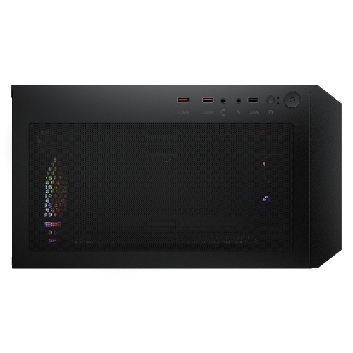 Cougar MX360 RGB Mini Tower ATX Computer Case, Tempered Glass Side Panel, 1x 120mm ARGB Fan Pre-Installed, Black