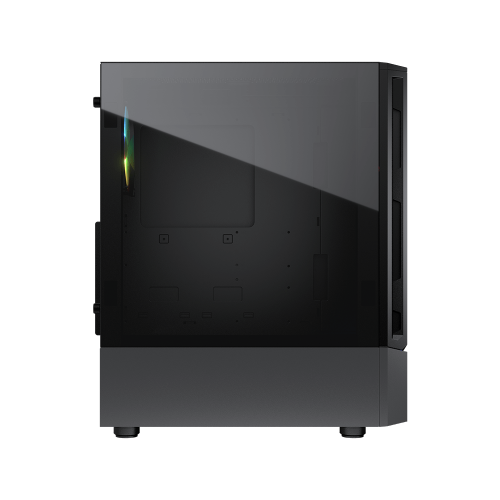 Cougar MX360 RGB Mini Tower ATX Computer Case, Tempered Glass Side Panel, 1x 120mm ARGB Fan Pre-Installed, Black