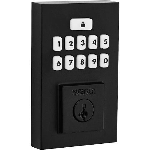 Weiser SmartCode Matte Black Keyless Entry Door Lock/Deadbolt Lock