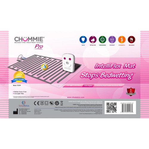Chummie Pro Bedside Bedwetting Alarm for Children, Teens Adults and Deep Sleepers – Comfortable and Effective Bedwetting Treatment System, Pink